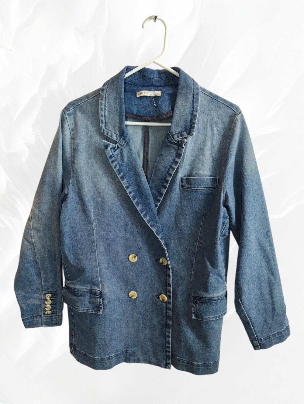 Black Tape Large Jean Jacket  A20